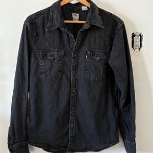 Levi's Western Black Button Down Shirt